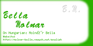 bella molnar business card